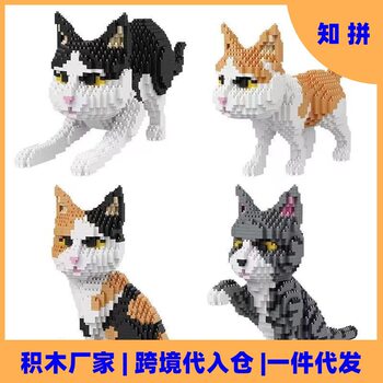 Cross-Border Exclusive Supply of Building Block Toys: Calico Cat, Louvre, Titanic Assembly Toys, Wholesale and Warehousing of Building Block Toys