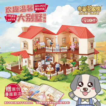 Sam Girl's Play House Princess House Simulation Villa Set Children's King DIY Assembly Toy Children's Picture Book