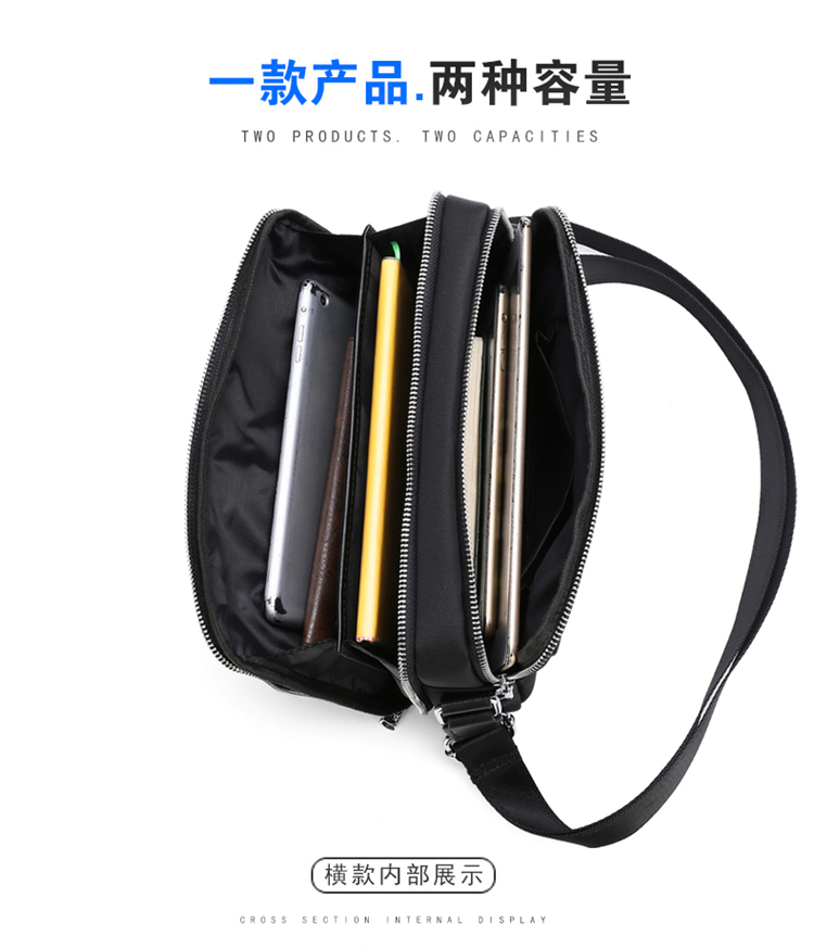 Paul mặt cắt ngang vai messenger túi nam mini túi dọc Phần vải Oxford kinh doanh bình thường vải ba lô nam - Túi của con người túi xách elly
