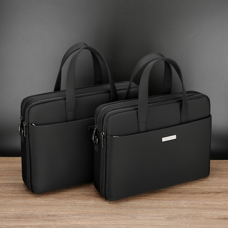 Paul Full Oxford Canvas Men's Large-Capacity Horizontal Handbag Business Casual Document Computer Bag Briefcase for Men
