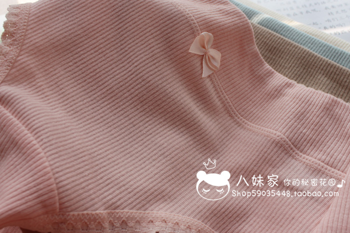Màu rắn 100% cotton cao eo thoải mái tam giác đồ lót nữ quần lót cotton quần sịp con voi