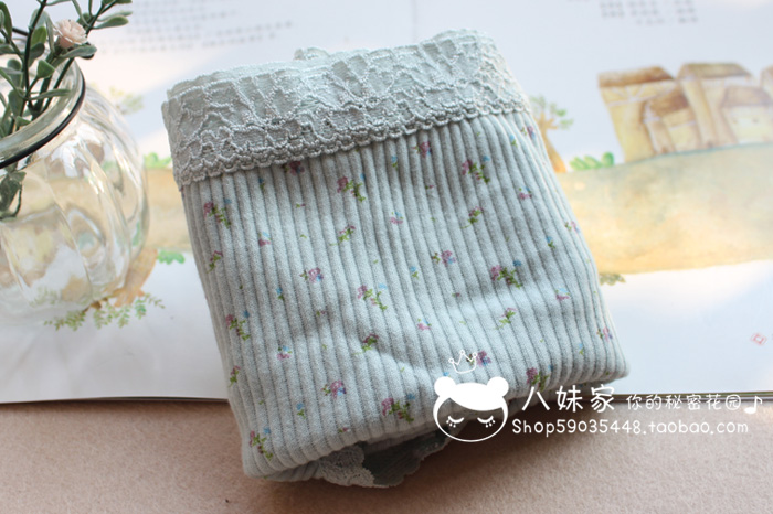 5 miếng 100% cotton đồ lót cotton cao eo cao kích thước lớn phụ nữ liền mạch ren Nhật Bản thoáng khí quần lót bé gái