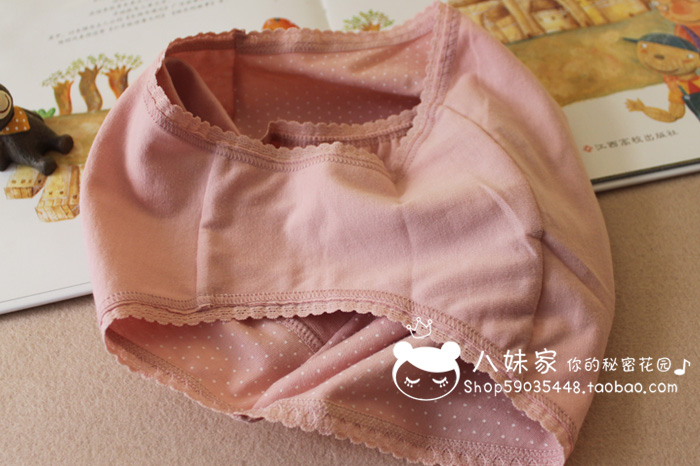 Quần lót nữ chấm bi cổ điển dễ thương Đồ lót nữ bằng vải cotton cao đồ lót