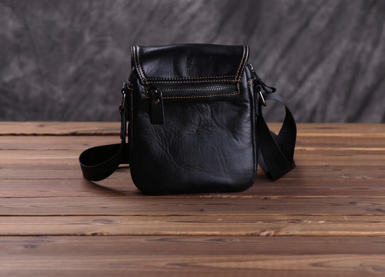 Túi xách nam nhỏ nam vai nhỏ Messenger túi da ba lô mùa hè retro điện thoại di động túi da túi đa chức năng - Túi của con người túi đẹp