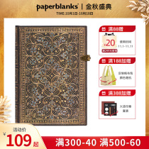 paperblanks flagship store Queens bondage series retro account notebook diary book soft skin to send female students literary gifts printed Bragan samodna Dynasty culture