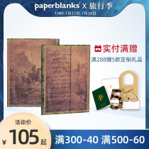 paperblanks flagship store Great Man manuscript series Hand book Retro notebook Diary book Clamshell hard shell Orwell 1984 inventor Tesla turbine sketch