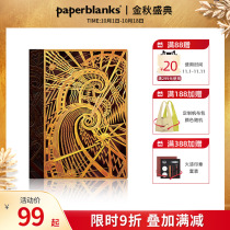 paperblanks flagship store New York Chaning Spiral Notebook Notepad Retro Small Book Handbook Book Reading Excerpt Record Creative High-end Gift Student Stationery
