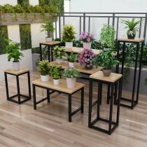 Flower Shop Flower Shelf Clothing Store Middle Island Shelf High And Low Show Rack Small Table Flowers Bag Shoes Cap Running Water Table Display Table