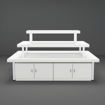 Supermarket Middle Island Shelf Cosmetics Display Cabinet Mall Middle Island Cabinet Running Water Table Pile Head Shelving Promotion Desk Display Table