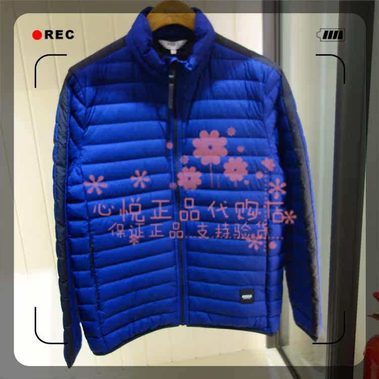 French AIGLE AGao 20 years autumn and winter BABERLINA GD MEN'S CLOTHING LIGHT WEIGHT DOWN J6294