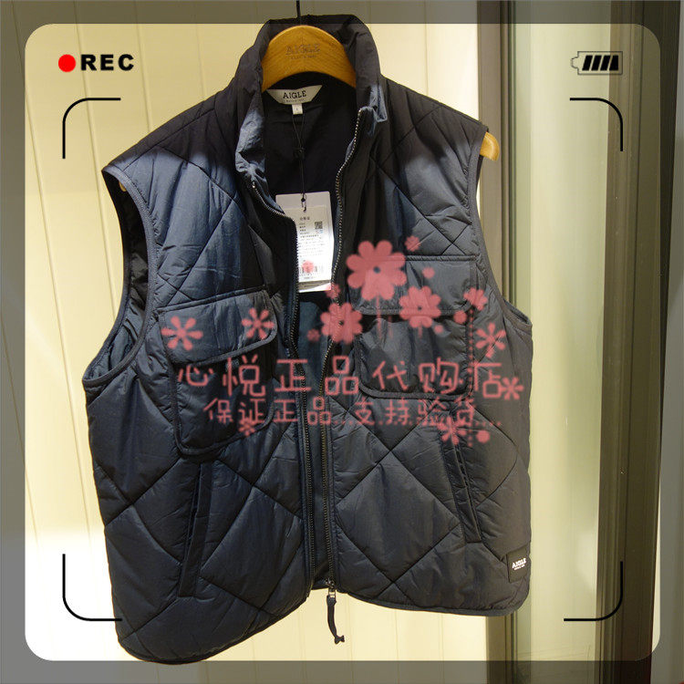 French AIGLE AGao 20 years autumn winter MALMIRO men's clothing cotton casual outlay vest J9213 J9214