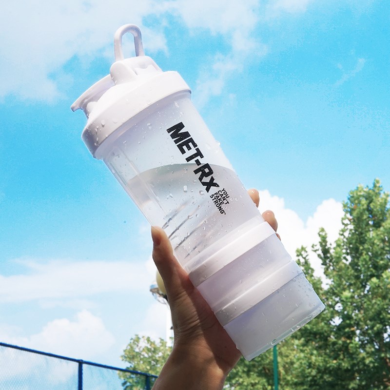 shake bottle protein powder shaker water mixer sport cup 650