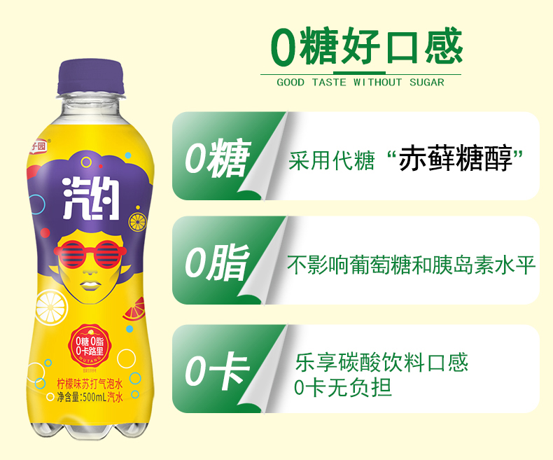 0糖0脂0卡 500mlx12瓶 栗子园 汽约 气泡苏打水 26.95元包邮 买手党-买手聚集的地方