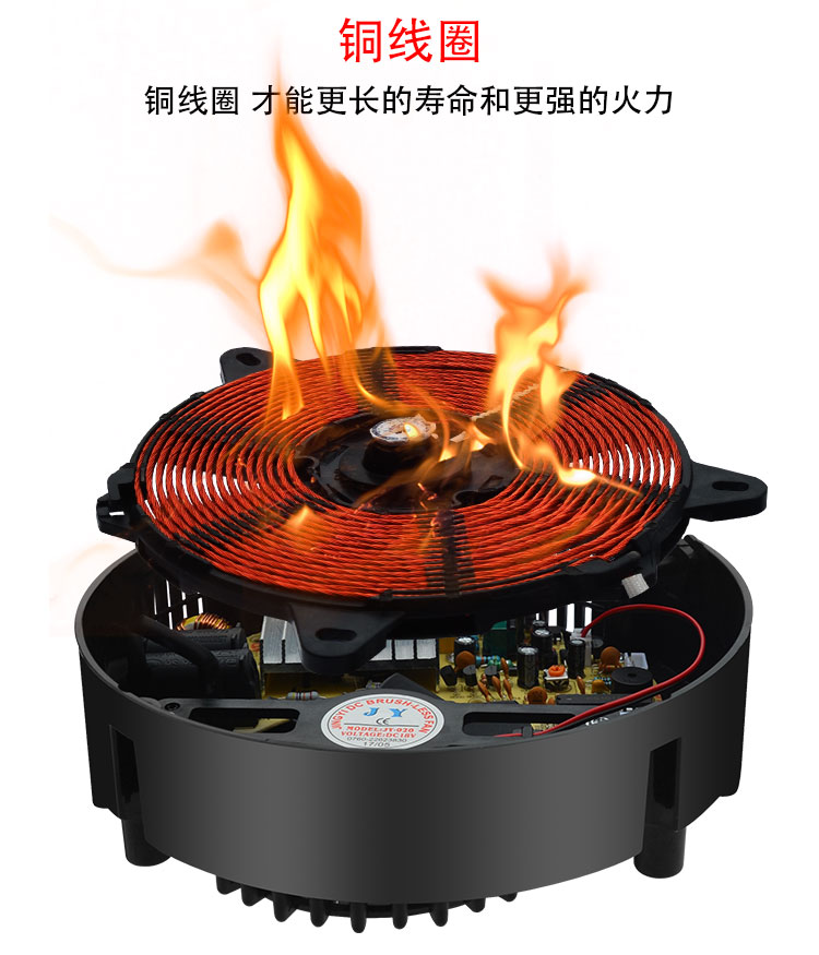 Junyao HD288-20 Vòng khách sạn thương mại nhúng Lẩu Nhà hàng Bếp điện từ cảm ứng Điều khiển dây cao 2000W - Bếp cảm ứng hướng dẫn sử dụng bếp từ