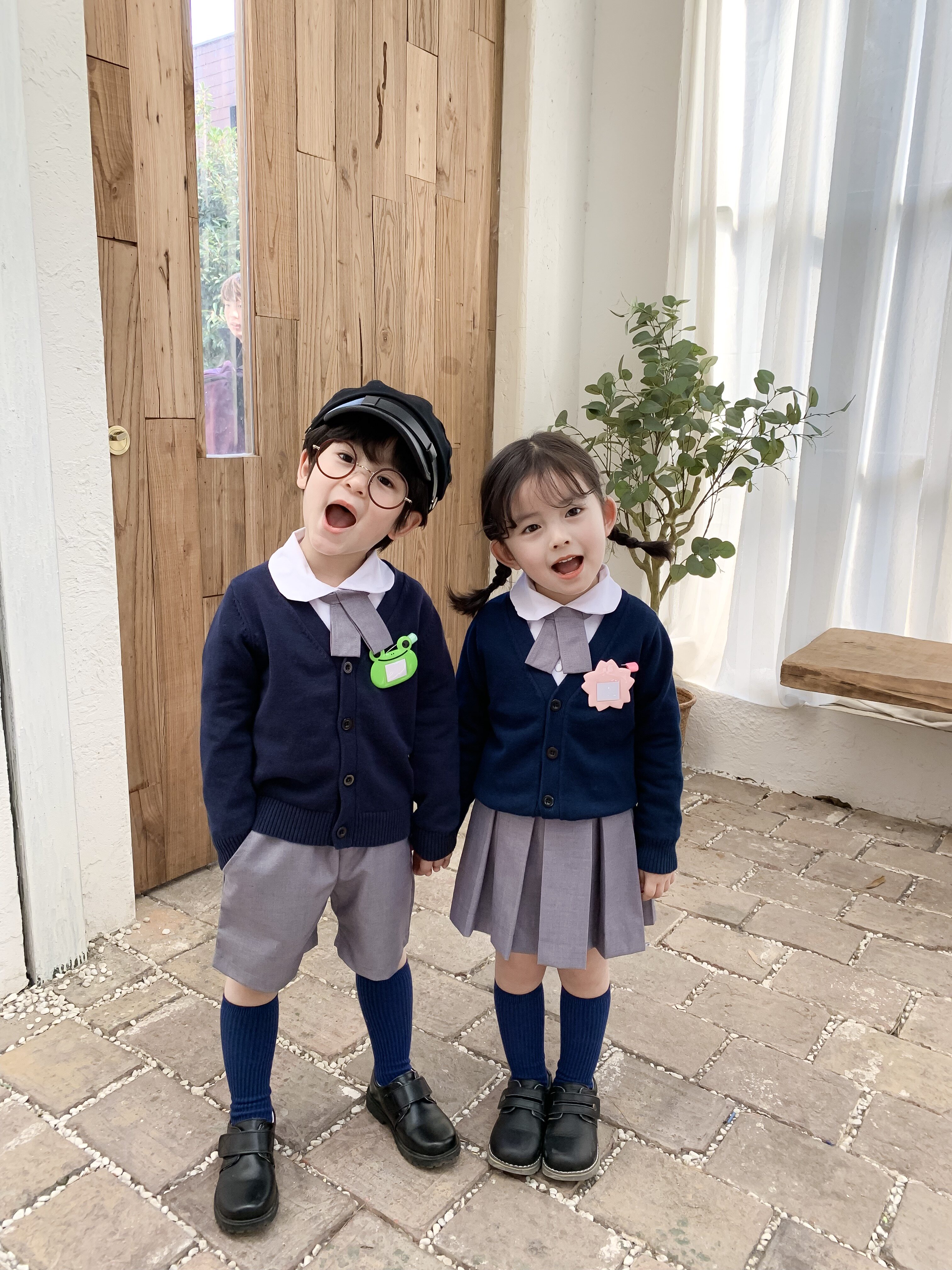 Customize Yingren Cute School Uniform Class Clothes Men And Women Nursery School Graduation Photo Sweater Spring Autumn