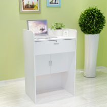 Cashier counter Simple clothing store cashier Modern bar reception desk Computer desk Small cashier counter