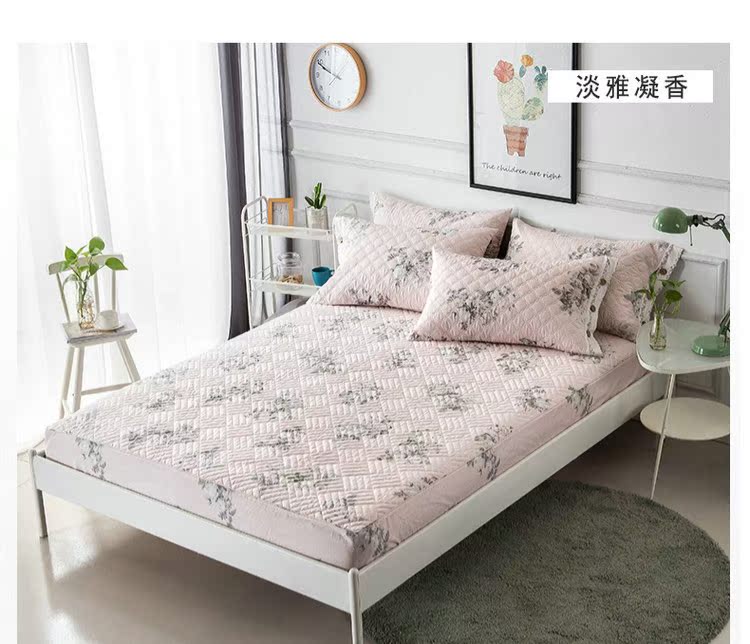 Khăn trải giường Tấm trải giường bằng vải bông đơn Vỏ bọc nệm Simmons bảo vệ tấm trải giường 1.8m1.5 phủ bụi Ga phủ giường là gì