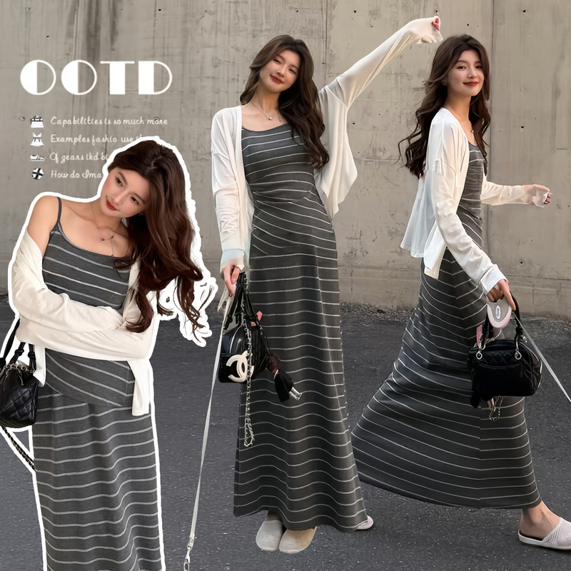 Maternity Outfit Stylish and Trendy 2026 Autumn New Style Camisole Top + Skirt + Cardigan Pregnancy Wear Maternity Outfit Stylish and Trendy 2026 Autumn New Style Camisole Top + Skirt + Cardigan Pregnancy Wear