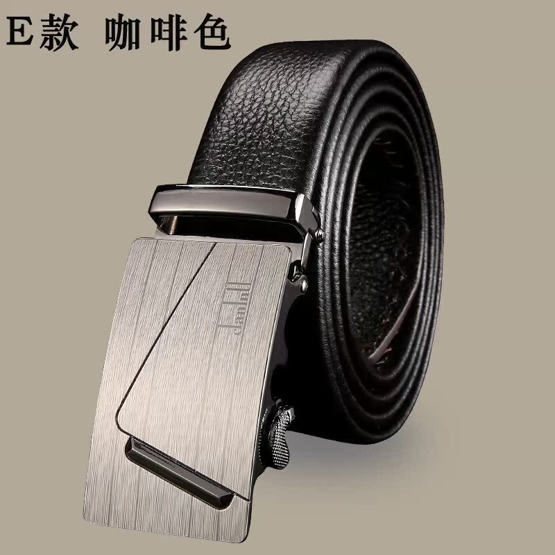 Mô hình vụ nổ nam khóa tự động dây đai hai lớp da kinh doanh nhà sản xuất vành đai giản dị thời trang hoang dã - Thắt lưng nịt bụng nam