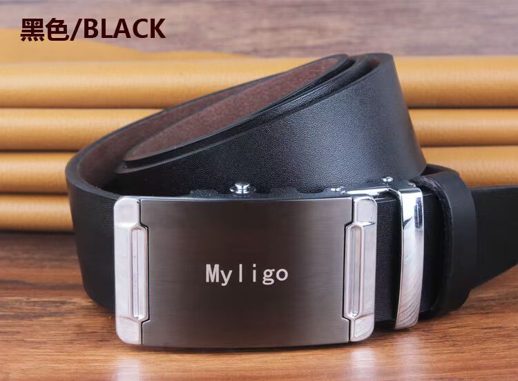 Thắt lưng nam tự động khóa thắt lưng nam kích thước lớn chất béo thanh niên bình thường kinh doanh thắt lưng da tinh khiết - Thắt lưng thắt lưng nam cao cấp