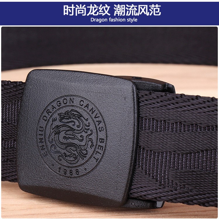 ENNIU mới nylon nylon canvas đai vành đai nam vành đai không gây dị ứng thanh niên - Thắt lưng dây thắt lưng nữ