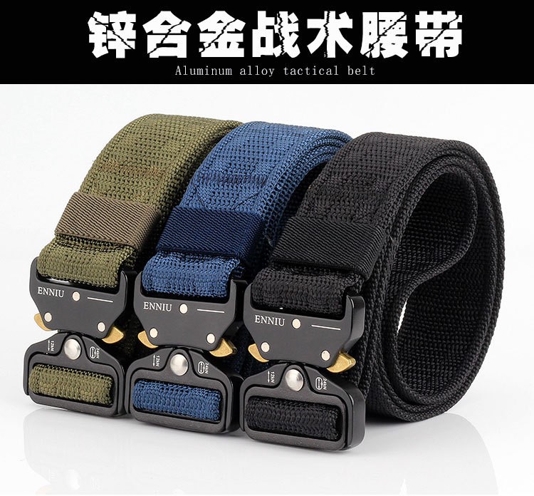 ENNIU mới nylon dập nổi đai chiến thuật Cobra đa chức năng rappelling vành đai thể thao ngoài trời - Thắt lưng thắt lưng vải canvas