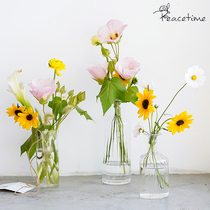 peacetime design can be hung transparent glass flower arrangement bottle