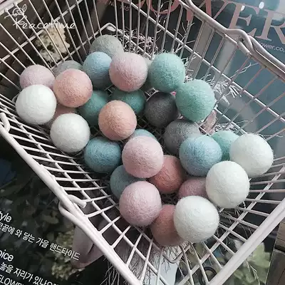 peacetime Christmas decoration Nepal imported solid wool felt ball