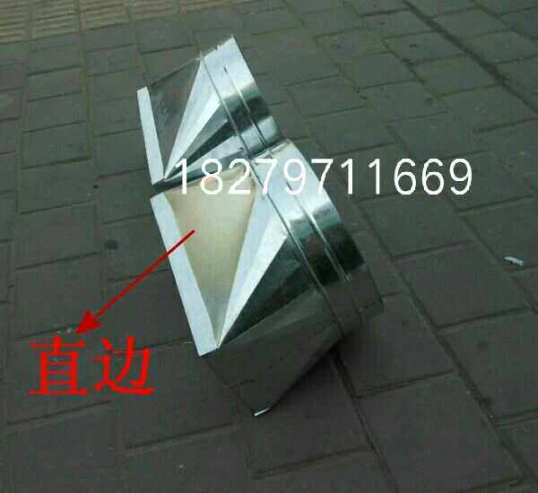 Processing custom white iron sheet square connection round heaven and earth round ventilation duct making galvanized air duct exhaust duct stainless steel