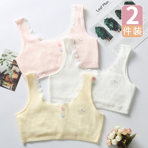 8 Girls' Underwear Developmental Stage 10 Year Old Elementary School Student Bump Resistant 9 Kids Vest Bra 11 Girls' Tits Pure Cotton