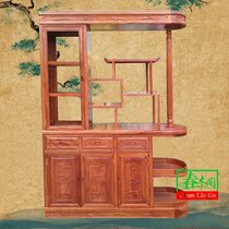 Mahogany partition cabinet pineapple tree fuzhixuan Rosewood partition Chinese furniture screen dual-purpose cabinet Hall Cabinet