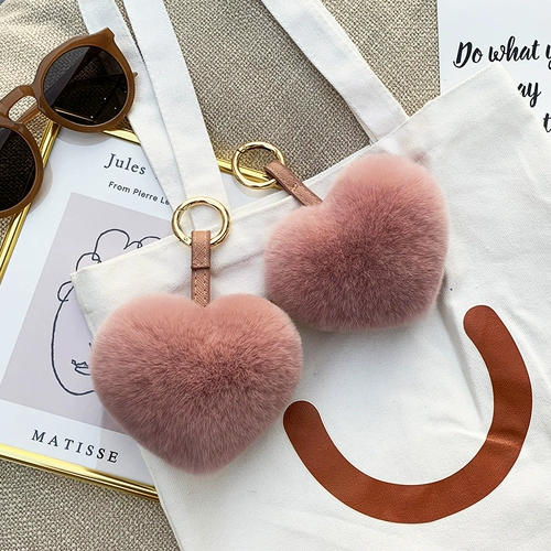 Подвеска, аксессуар в виде сердечка, украшение на сумку в форме сердца, брелок, плюшевая