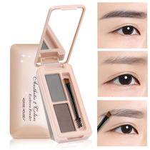 Ellie Cottage two-color eyebrow powder female one-word eyebrow thrush pen waterproof and sweat-proof Natural long-lasting non-smudging and non-taking off makeup