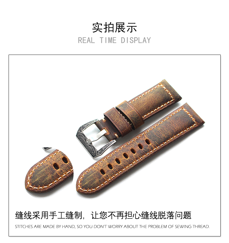 72H出貨 佳明 Garmin Venu 手錶帶 真皮復古瘋馬皮 20MM接頭 頭層牛皮