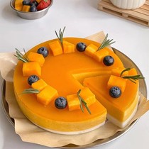 Mango Blueberry Mousse gel mirror ice cream cake 6 8 inch Tiramiso simulation cake model customized