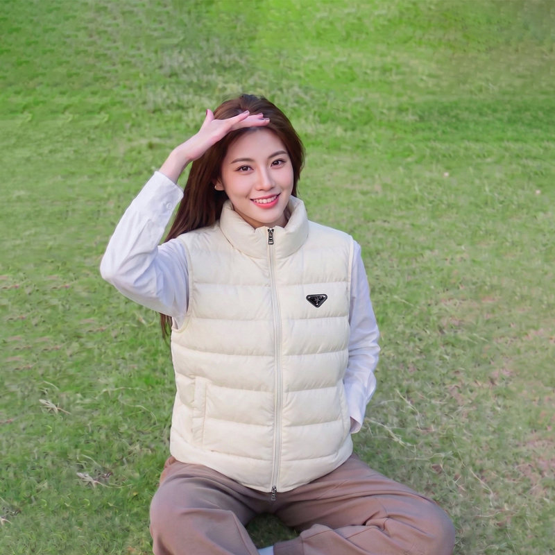 【90 Down】Ptbda Men's Thickened down Vest Autumn and Winter Warm Soft Sleeveless Vest Jacket