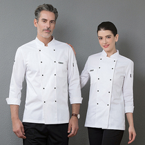 Chef overalls men long sleeves autumn and winter turn to hotel dining kitchen kitchen chef dress School training clothing