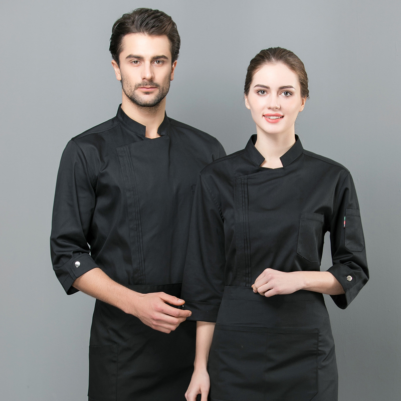 Bảy tay đầu bếp của workclothes Sleeve Four Seasons Bánh Shop Bánh Florist Quần áo bếp Chef của