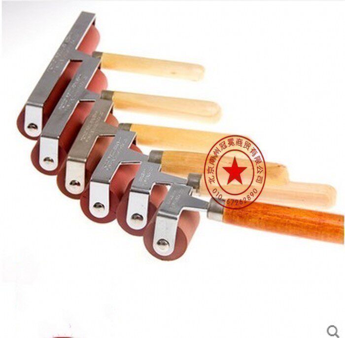 Printmaking rubber roller 1 5 inches 3 inches 4 inches 6 inches 8 inches wooden handle mimeograph rubber roller ink roller rubber roller