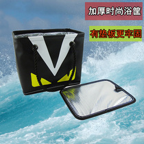 New thickened bath basket anti-water bath pocket wash bag Hand large capacity bath Bathrooms Bathroom Makeup supplies containing bag