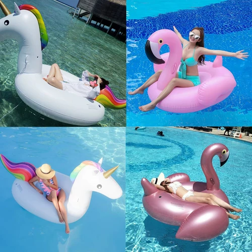Плавательный круг для принцессы, водный бассейн для детей и взрослых, надувная игрушка, единорог, популярно в интернете, фламинго
