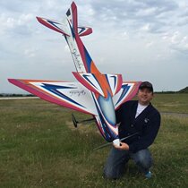 Galactika emblem Ocean F3A International class radio remote control aerobatic model