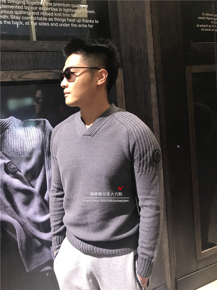 17 new product canada goose VALEMOUNT MALE Thin Wool Sweater Canada Goose
