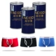 3 chiếc quần sịp nam boxer cá tính trẻ trung cotton năm sinh đại đỏ năm chuột phong cách quần đùi nam phong cách hàn quốc - Tam giác