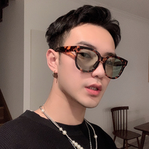 Hong Kong wind sunglasses male tide polarized sun glasses female round face big square frame super light leisure large frame sunshade mirror driving driving