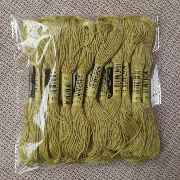 Cross stitch stitch 472 thread no. 10 each 8 m 6 strands of complementary thread insole embroidered wool felt cotton thread