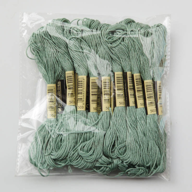 Cross-stitch embroidery thread 503 thread number 10 pieces each 8 meters 6 strands of supplementary line insole embroidery wool felt cotton thread