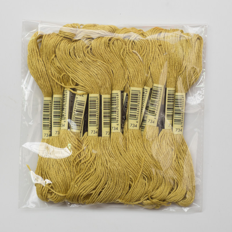 Cross stitch stitch 734 thread no. 10 each 8 m 6 strands of complementary thread insole embroidery poke poke le cotton thread