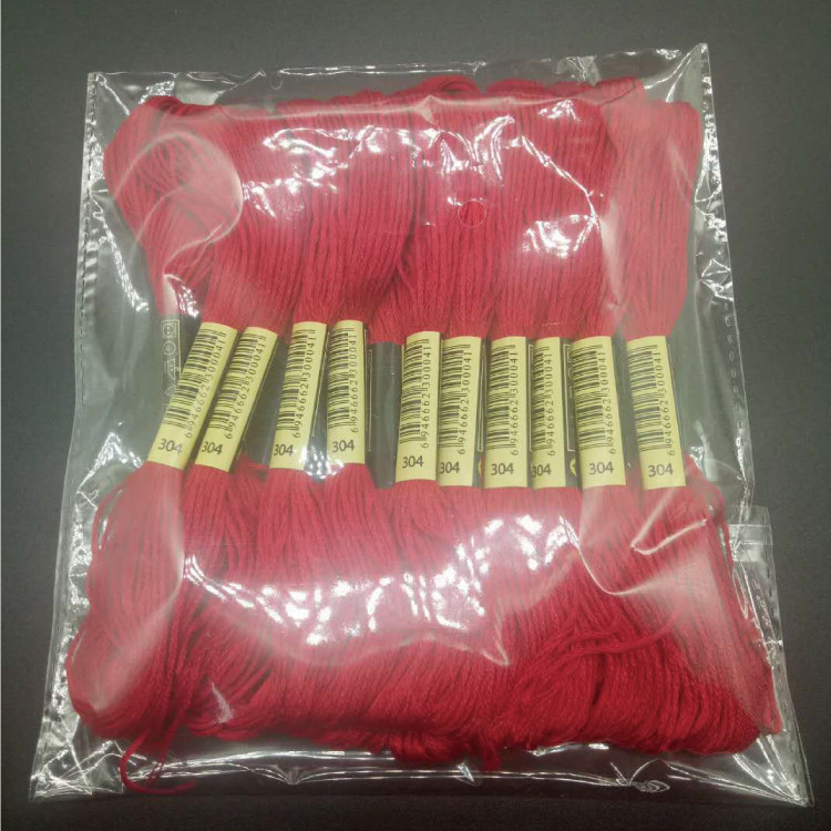 Cross-stitch embroidery thread 304 thread number 10 pieces each 8 meters 6 strands of supplementary line insole embroidery wool felt cotton thread