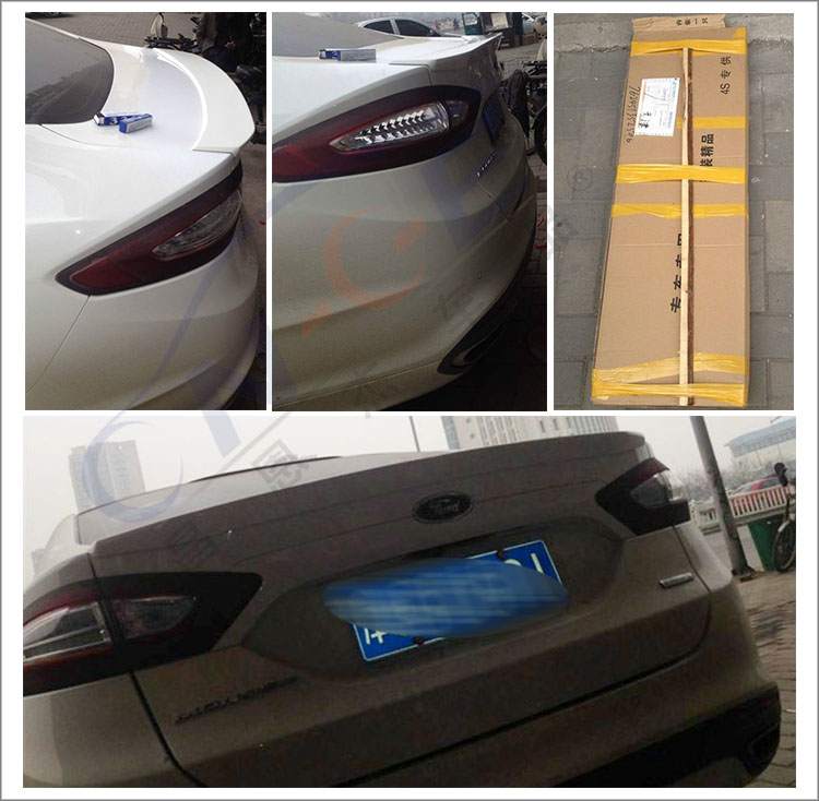13-18 mới Mondeo sửa đổi cánh sau Sema áp lực ngang nhỏ phía sau cánh lướt gió cố định ASB sửa đổi - Sopida trên cánh gió ô tô